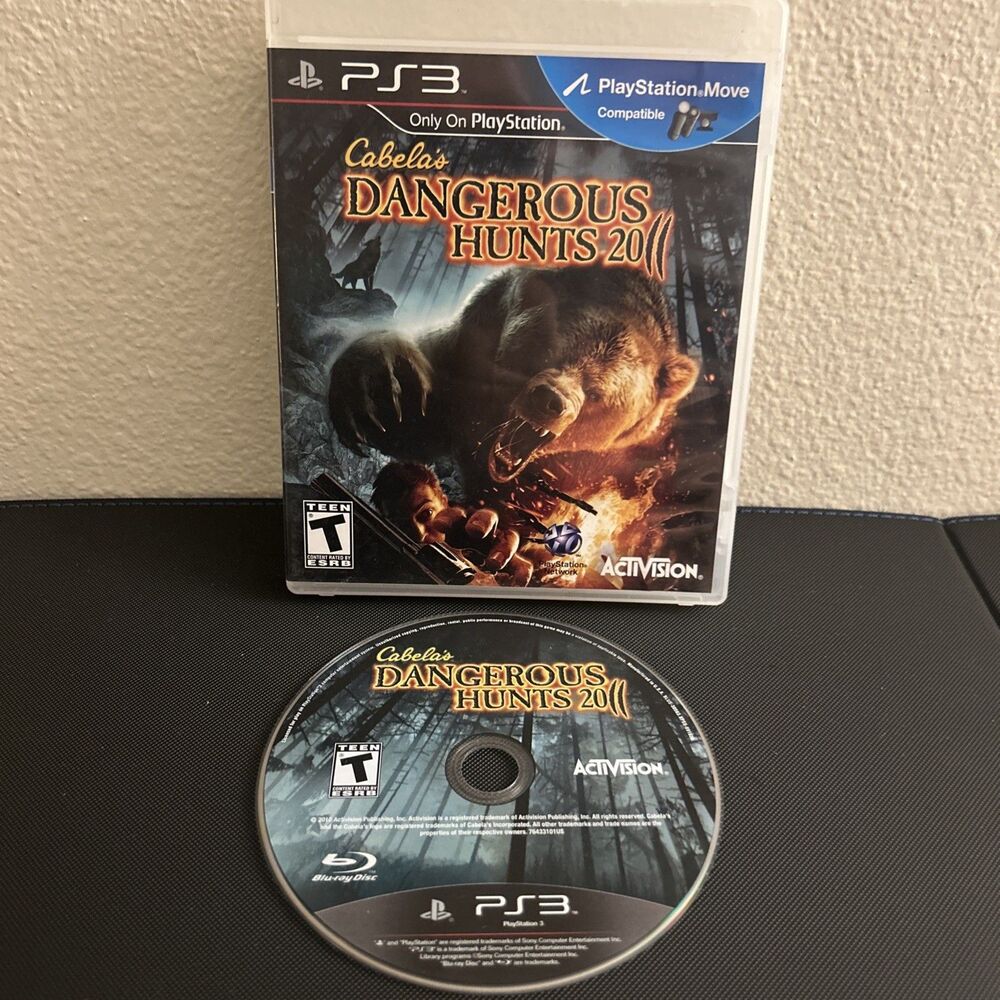 Cabela’s Dangerous Hunts 2011  PlayStation 3 PS3 - Play Station Move - Tested